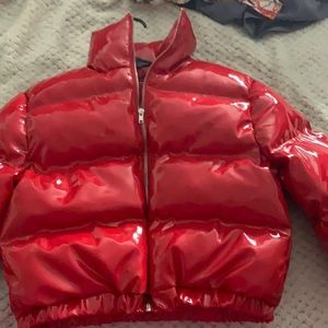 Red Puffer Coat